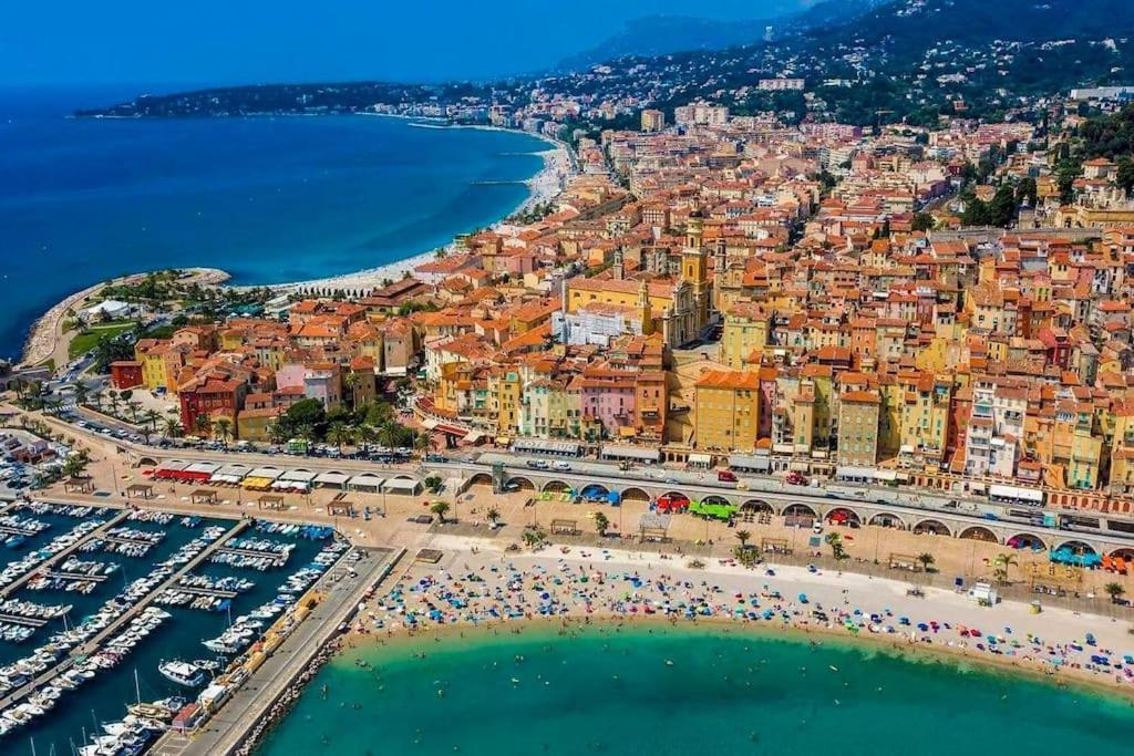 Beau 2 Pieces,Terrasse, Parking Menton Centre Exterior foto